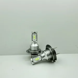 1x lampadina LED H7 CSP 3570 2SMD bianca fari auto anabbaglianti 6000K spot