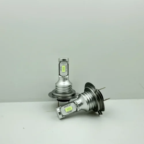 1x lampadina LED H7 CSP 3570 2SMD bianca fari auto anabbaglianti 6000K spot
