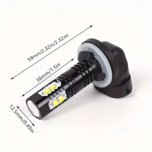 1x LED 881 886 894 50W 6000K super white nebbia DRL luce guida universale