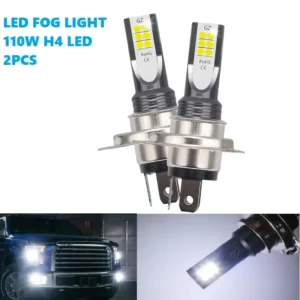 1x faro LED H4 super bianchi 6000-6500K 4000lm anabbagliante abbagliante 12V