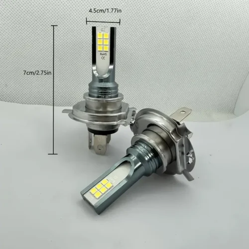 1x faro LED H4 super bianchi 6000-6500K 4000lm anabbagliante abbagliante 12V