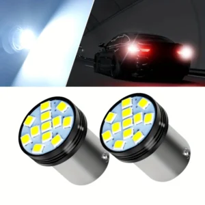 2x luci segnalazione auto LED 1156 S25 G18 R5W BA15S P21W 2835 alta luminosità