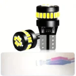 2x lampadine LED indicatore direzione auto T10 W5W 360° 3014 24 LED bianca