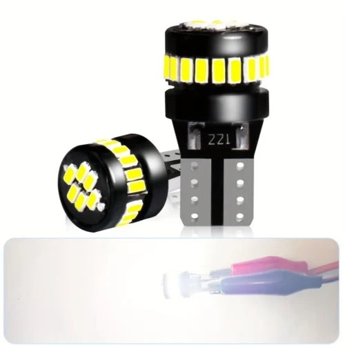 884-0.webp 2x lampadine LED indicatore direzione auto T10 W5W 360° 3014 24 LED bianca