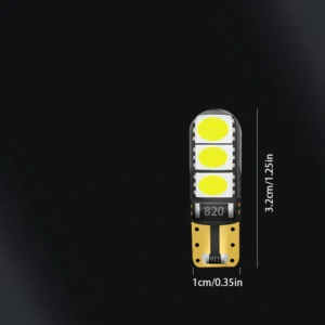 2x luce segnalazione LED T10 W5W 5050 6 LED bianco rapido dissipazione auto