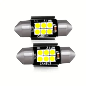 2x fari segnalazione LED 3030 36mm decodifica rapida targa porta 12V auto