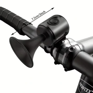 Clacson Bici 120dB Impermeabile ABS Nero Lunga Durata Batteria USB Ricaricabile