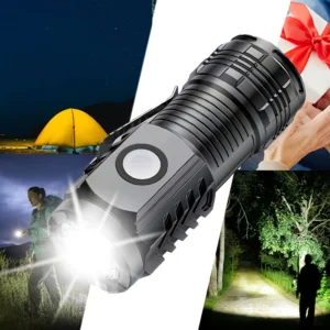 MACROCOSM luce pesca 3-LED USB ricaricabile clip lampada magnetica campeggio