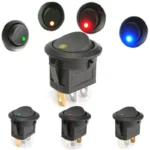UMLIFE set 4 interruttori bilanciere 12V LED on off barca auto multicolore