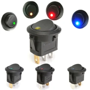 UMLIFE set 4 interruttori bilanciere 12V LED on off barca auto multicolore