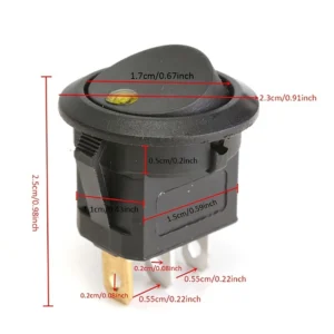 UMLIFE set 4 interruttori bilanciere 12V LED on off barca auto multicolore