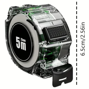 1pz metro nastro 3m acciaio fluorescente autobloccante righello codice laser