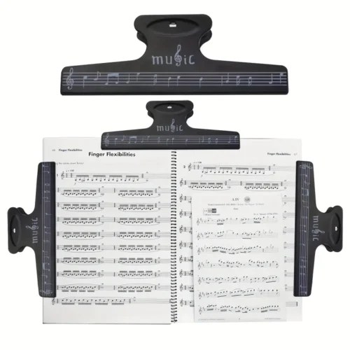 Clip musicale spartiti libri cartelle fissaggio fogli note strumenti musica