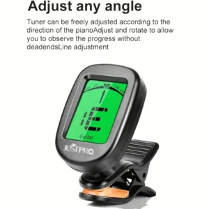 Accordatore chitarra 360° semitoni portatile universale acustica basso ukulele