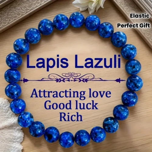 Bracciale lapis 8mm elastico fortuna amore denaro regalo uomo donna