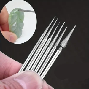 10pz teste smerigliatura diamante intaglio pietra punte rotanti 3/32