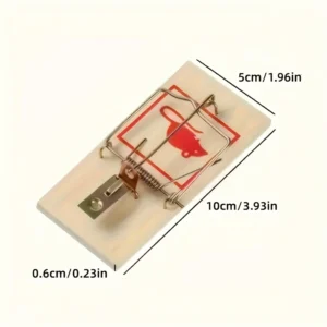 3pz trappole topi legno casa cortile azienda agricola resistente