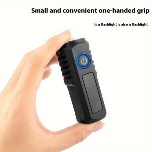 1pz luce bici LED anteriore strada ricaricabile clip portatile sicurezza