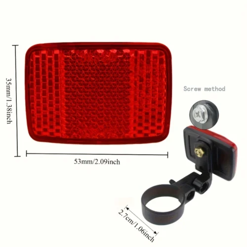 Riflettori mountain bike guida notte riflesso fisico facile installazione