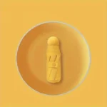 Ombrello pieghevole GIALLO ferro 6 nervature leggero viaggio ufficio robusto