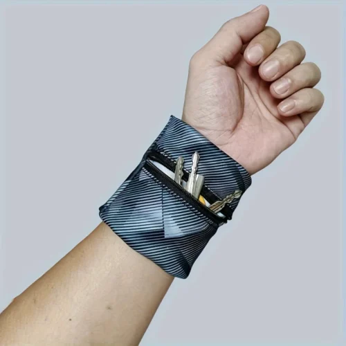 Portafoglio polso M sportivo geometrico tasca cerniera telefono monete