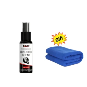 Spray casco moto KJM idrorepellente UV cera liquida perle acqua protezione