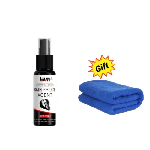 Spray casco moto KJM idrorepellente UV cera liquida perle acqua protezione