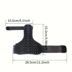 1pz morsetto polso pollice acetato nero supporto allenamento riabilitazione