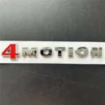 Emblema 4MOTION universale rosso nero plastica decal coda auto decorazione