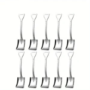 Set 10 cucchiaini dessert acciaio inox paletta caffè gelato frutta cucina