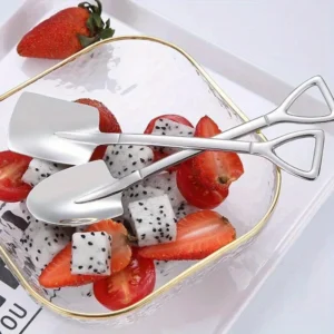 Set 10 cucchiaini dessert acciaio inox paletta caffè gelato frutta cucina