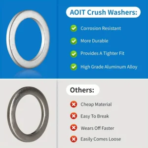 10x guarnizioni tappo scarico olio motore 90471-PX4-000 per Honda Accord NSX