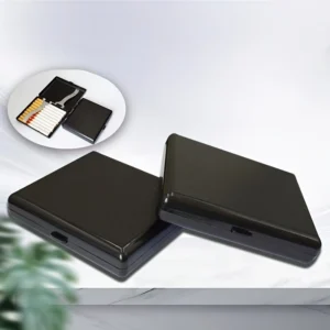 1pz portasigarette classico uomo plastica satinata capacità 20 sigarette 80mm