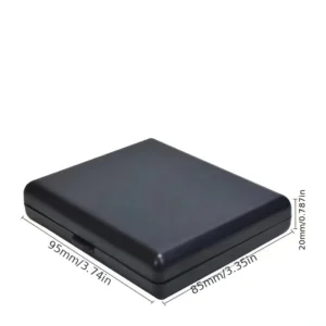 1pz portasigarette classico uomo plastica satinata capacità 20 sigarette 80mm