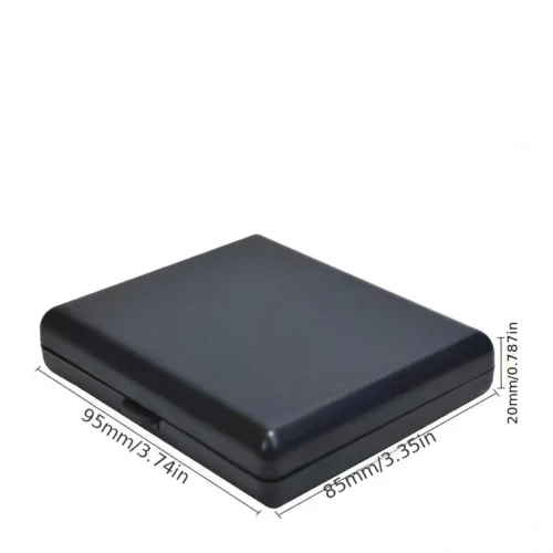 1pz portasigarette classico uomo plastica satinata capacità 20 sigarette 80mm