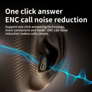 Auricolari wireless mini in-ear comodi lunga durata cancellazione rumore ENC