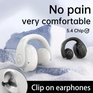 Mini auricolari wireless monouso NERI 30h HD chiamate musica lavoro sport