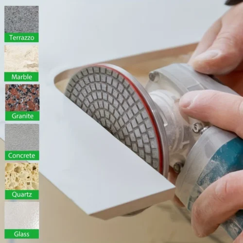 Kit 50pz pad lucidatura diamante granito marmo porcellana calcestruzzo