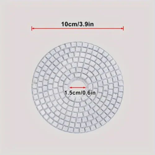 Kit 50pz pad lucidatura diamante granito marmo porcellana calcestruzzo