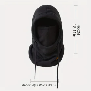 Passamontagna nero invernale antivento 4in1 copricollo moto sci unisex lavabile