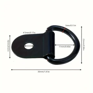 10pz ancoraggi cinghie metallo anello D acciaio inox fissaggio carichi