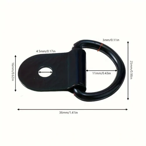 10pz ancoraggi cinghie metallo anello D acciaio inox fissaggio carichi