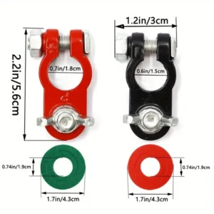 2pz terminali batteria auto connettori pos/neg compatibili auto camion furgoni