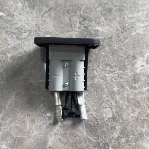 Kit connessione batteria 12V 50A 4 terminali rame argentato gomma supporto