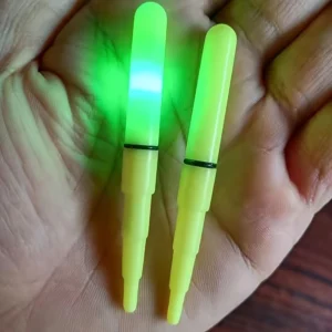 2pezzi Luce pesca elettronica LED verde alta luminosità outdoor acqua