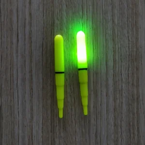 2pezzi Luce pesca elettronica LED verde alta luminosità outdoor acqua