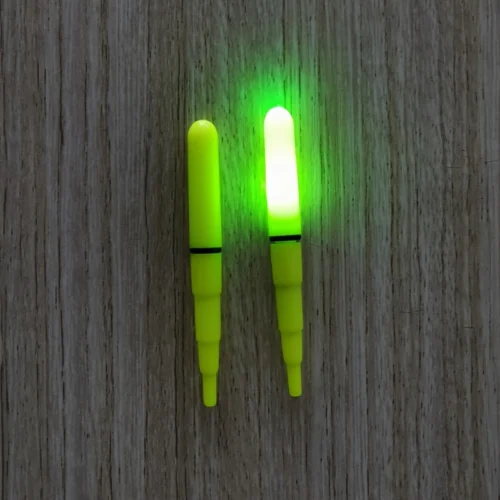 2pezzi Luce pesca elettronica LED verde alta luminosità outdoor acqua