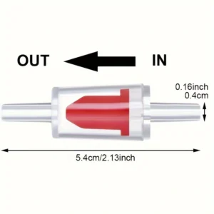 10pz valvola non ritorno aria pompa acquario resistente flusso uni direzionale