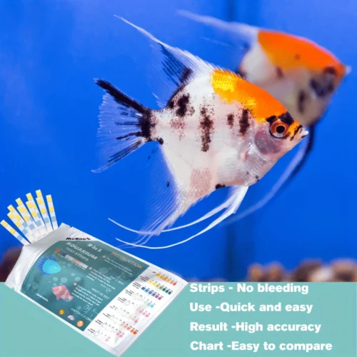 Kit test acqua acquario strisce 9in1 50pz pH nitrati cloro ferro rame qualità