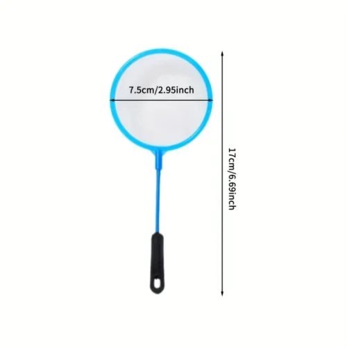 5pz mini reti pesca pvc blu alta densità pulizia mare pesce piscina